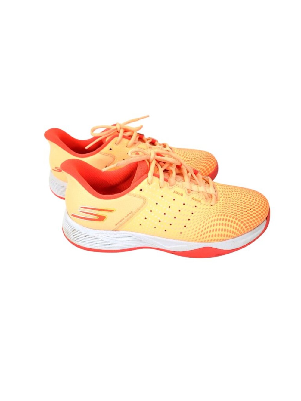Skechers Women's Viper Court Pickle Ball Shoes Orange Sports Size 10 - Picture 3 of 8
